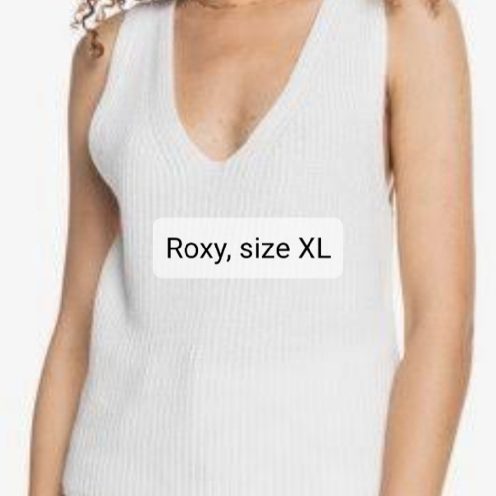 Roxy Women's White V-Neck Top